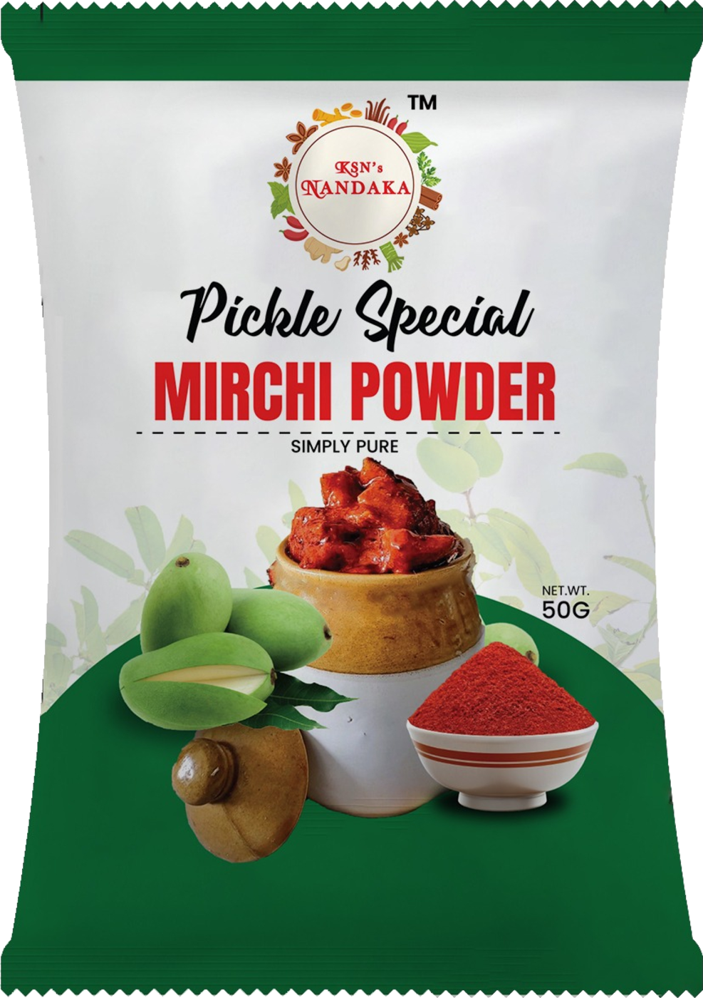 KSN's NANDAKA Pickle Mirchi powder pack